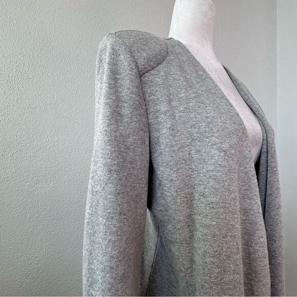 Tart Collections Gray Cardigan Open Front Long Sleeve SZ L - Picture 5 of 14